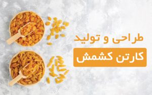 طراحی کارتن بسته بندی کشمش